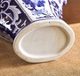 Blue And White Antique Cylinder Think Bottom Ceramic Vases Crockery Items