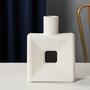 Black and White Modern Decor Minimalist Nordic Porcelain Vases Style Home Decor Square Ceramic Vase