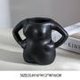 Ceramic Nordic Flower Vase Fashion Akimbo Body Vase Splash Ink Decorative Vases For Home Decoration