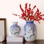 Chinese Blue And White Ceramic Porcelain Vases Home Decorative