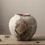 Chinese Handmade Rustic Clay Terracotta Tall Ceramic Flower Vases Decor