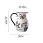Chinese High Quality Hand Painted Retro Design Ceramic Water Jug Porcelain Vases For Home Decor
