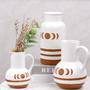 Creative Jug Shaped Vase Cylindrical Vases Hand Painted Ceramic Vase For Home Decoration