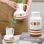 Creative Jug Shaped Vase Cylindrical Vases Hand Painted Ceramic Vase For Home Decoration