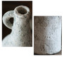 Desktop Vintage Rustic Handmade Pottery Narrow-Mouth Textured Terracotta Table Flower Vase For Home Decor