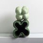 Handmade Modern Ceramic Vase Nordic Style Unique Grass Green Color Vintage Matt Glaze