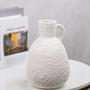 Elegant Vintage Jug Shaped Table Flower Vase Ceramic White Vases For Home Decoration