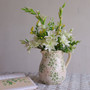 Vintage Rustic Farmhouse Ceramic Milk Pitcher Jug Vase For Garden Kitchen Decoration