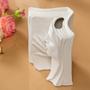 Home Ornaments Desktop Face White Book Shape Porcelain Ceramic Flower Vase