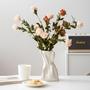 White Irregular Folding Pocket Vase Molds For Home Flower Arrangements Decorate Ceramic Vases