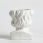 Lady Face Vase Ceramic Statue Flower Vase Modern Decor Porcelain Face Planter Vase For Home Decor White