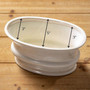 Vintage Oval Distressed Centerpiece Ceramic Vase Perfect For Faux Floral