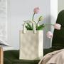Minimalist Nordic Style white Ceramic Vase Handbag Vase Boho Modern Flower Vase For Home Decor