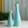 Modern Creativity Cheap Vertical Vases Cat Ear Wedding Decoration Ceramic Flower Home Decor Vase