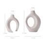 Modern Handmade Ceramic Snuggle Shape Vase Ins Style Flower Decorative Vase For Home Room Table Decor Set of 2