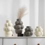 Modern Minimalist Ceramic Vases Set Grape Shape Cute Dried Flower Ceramic Vase Office Bedroom