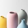 Modern Nordic Style Minimalist Matte Macaron Color Home Wedding Art Decor Ceramic Porcelain Flower Vase