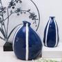 Morden Nordic Minimalist Ceramic Vase Porcelain Blue Vase