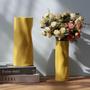 Nordic Blue And Irregular Vase Set of 2 Flower Artificial Flowers Ceramic For Wedding Center Piece