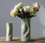 Nordic Blue And Irregular Vase Set of 2 Flower Artificial Flowers Ceramic For Wedding Center Piece