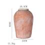 Retro Home Garden Decoration Vases Jar Round Red Old Pottery Terracotta Textured Tall Vase For Flowers