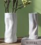 Set of 2 High Quality Matte Modern Handmade Dried Flower Small Ceramic Vase For Wedding Center