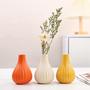 Simple Stripe Ceramic Vase For Wedding And Living Room Home Decoration And Restaurant Table Flower Vase