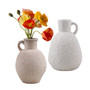 Elegant Vintage Jug Shaped Table Flower Vase Ceramic White Vases For Home Decoration