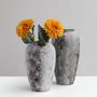 Vintage Rustic Nordic Ceramic Vase Brown White Matte Modern Flower Vase Set For Home Decor