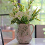 Vintage Rustic Farmhouse Ceramic Milk Pitcher Jug Vase For Garden Kitchen Decoration