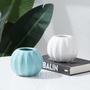 White Blue Modern Home Garden Supplies Office Mini White Succulent Ceramic Pot