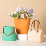 Creative Decorative Table Vase Modern Hand Bag Ceramic Vase For Home Decor