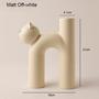 Nordic Style Cute Cat Vase Decoration Living Room Flower Arrangement Home Decoration