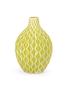 Decorative Vases For Flowers , Handcrafted Vessels With Wave Surface Texture Design