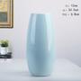 Simple Modern Stylish Ceramic Glossy White Flower Vase For Home Office Table Decoration