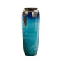 Floor Vase Bell Mouth Blue Kiln Ceramic Vase Flower Vase For Living Room