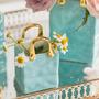 Nordic Creative Ceramic Handbag Inspired Small Mini Flower Bag Vase For Living Room Luxurious Handle