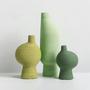 Nordic Home Decor Modern Green Ceramic Vase Ceramic Craft Vases For Home Decor
