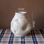 Handicraft Art Ornament Vase Home Living Room Decor Matte Cement Ceramic Flower Vases