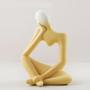 Nordic Light Luxury Vase Ceramic Thinker Crafts Decoration Abstract Art Living Room Flower Arrangement
