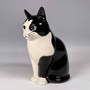 Ceramic Cat Flower Vase Black White Cute Cat Vase For Home Decor Animal Porcelain Vases