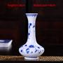 Mini Set of 3 Hand-Painted Small Ceramic Blue White Porcelain Vase Decoration Tea Ceremony Flower Vase