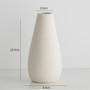 Minimalist Decorative Vase Modern Unique White Ceramic Flower Vases For Home Decor