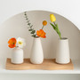 Minimalist Decorative Vase Modern Unique White Ceramic Flower Vases For Home Decor