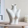 White Nordic Simple Modern Ceramic Vase Decoration Dry Flower Living Room Desktop Porch