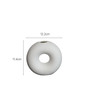 Modern Home Decor Table Porcelain Artistic Small Matte White Ceramic Donut Vase Nordic Decorative Vases