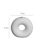 Modern Home Decor Table Porcelain Artistic Small Matte White Ceramic Donut Vase Nordic Decorative Vases