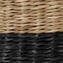 Black Large Wicker Seagrass Storage Basket Woven Basket For Home Storage And Organization