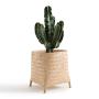 Eco-Friendly Bamboo Plant Pot Woven Wicker Plant Pot Basic Planter Suitable For Living Room And Office Decor
