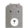 Eco-Friendly Grey Bear-Shaped Seagrass Kids Laundry Basket With Lid For Decoration Kid Room